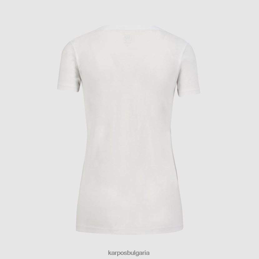 тениска| ярко бяло Жени Karpos kalip w тениска FZ08Z1346