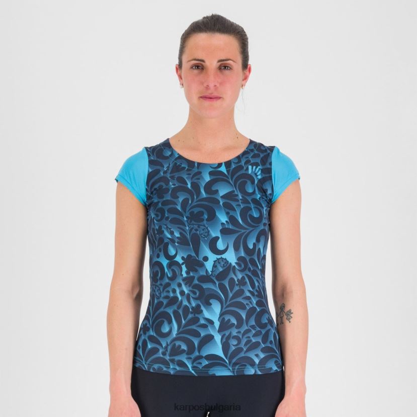 тениска| син атол/капитан на небето Жени Karpos loma печат w трико FZ08Z1305