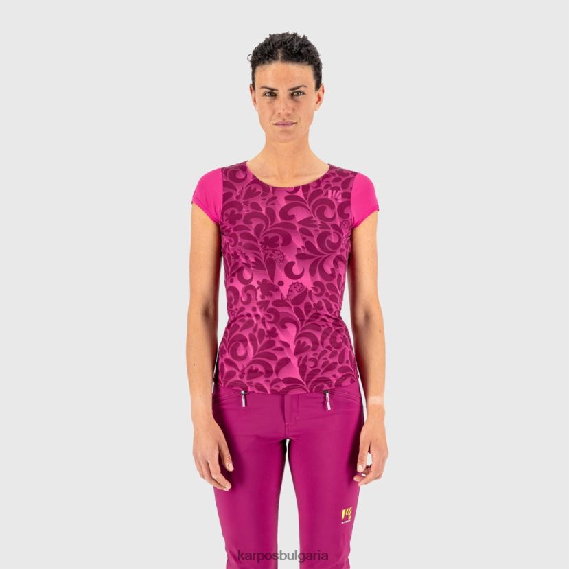 тениска| кабаре/бел Жени Karpos loma печат w трико FZ08Z1309