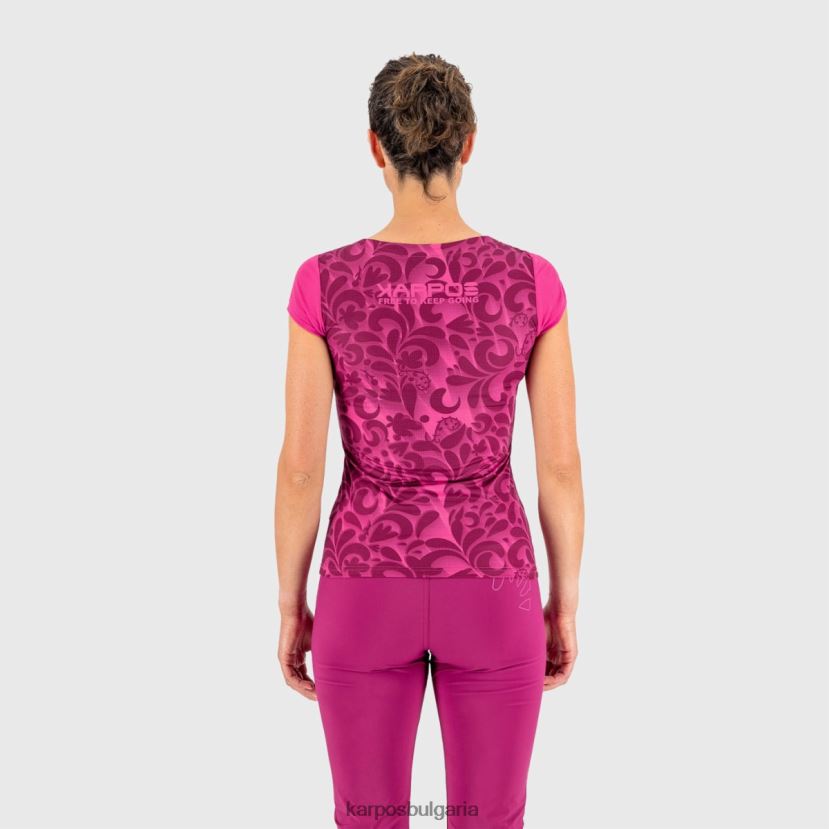 тениска| кабаре/бел Жени Karpos loma печат w трико FZ08Z1309