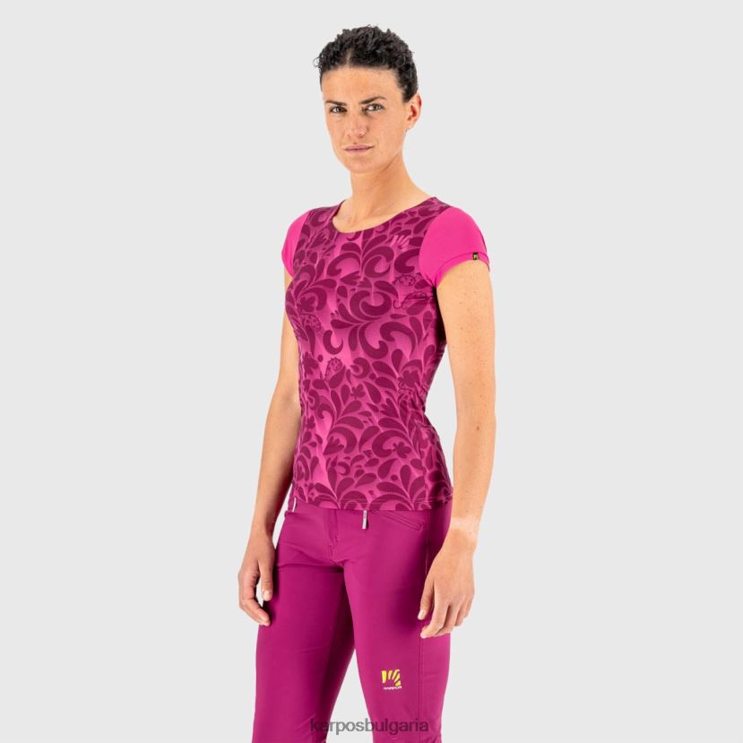 тениска| кабаре/бел Жени Karpos loma печат w трико FZ08Z1309