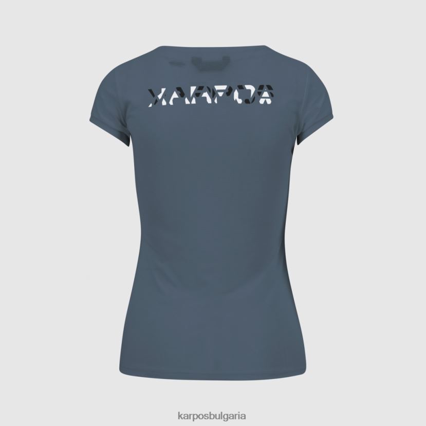 тениска| ретро индиго/черно/бяло Жени Karpos loma w трико FZ08Z1379