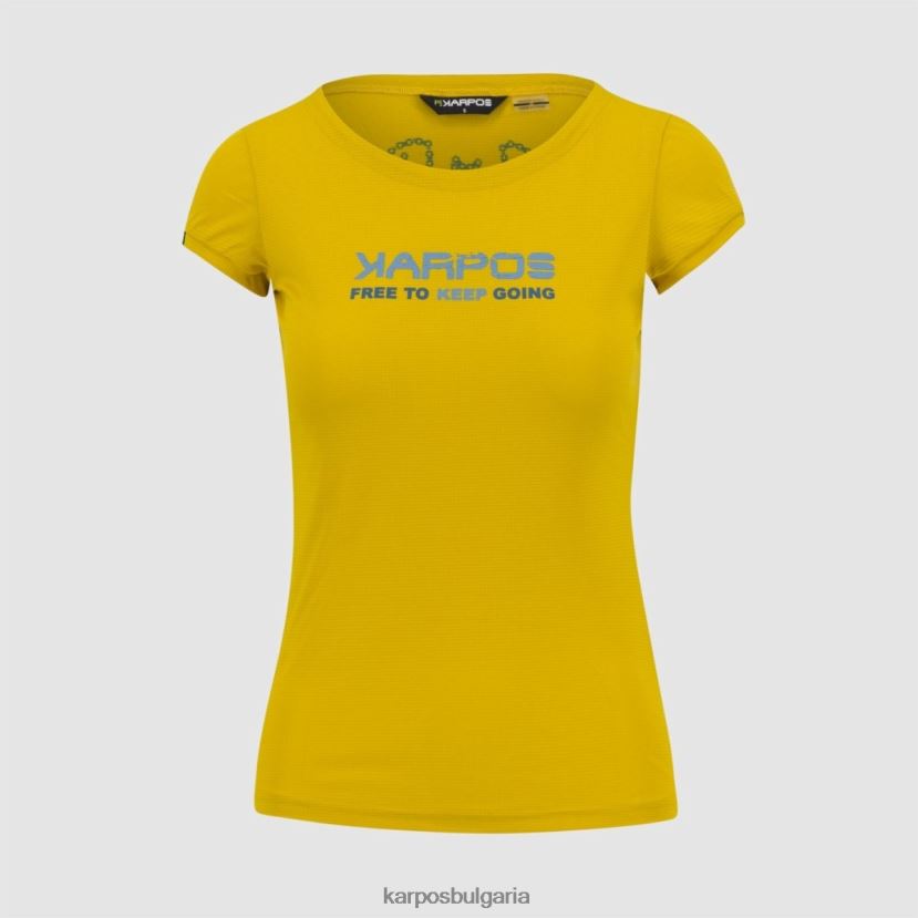 тениска| лимоново къри Жени Karpos val federia w tee FZ08Z1357