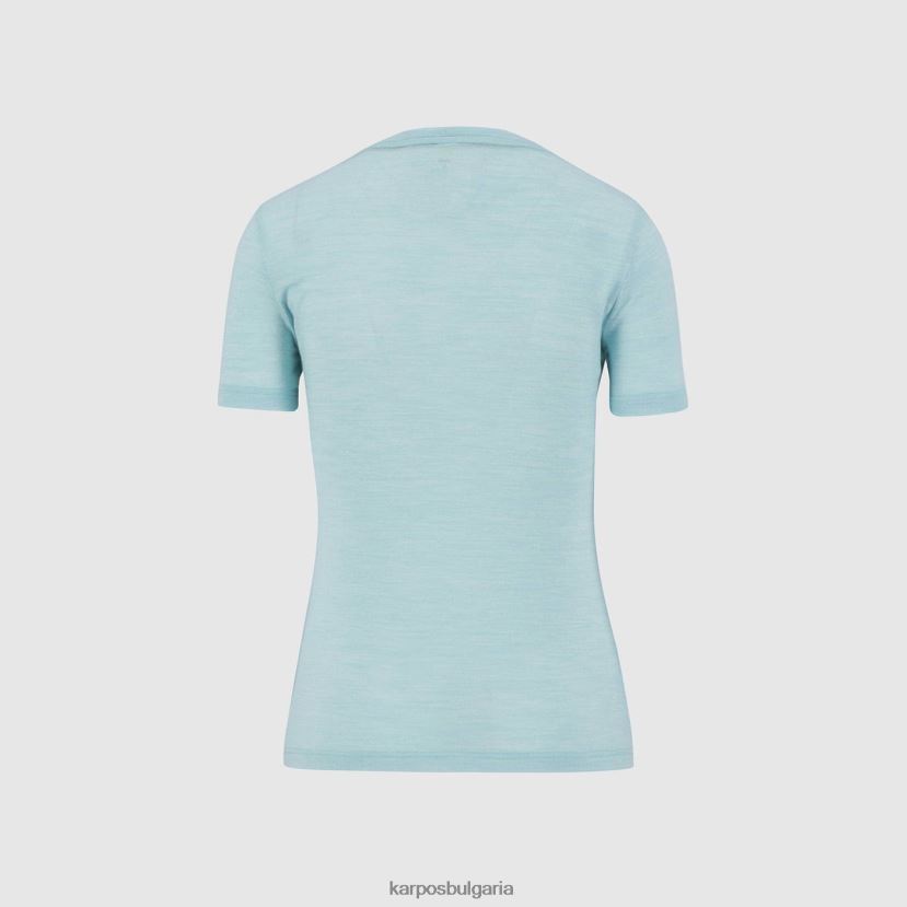 тениска| аква небе Жени Karpos vanoi merino w тениска FZ08Z1243