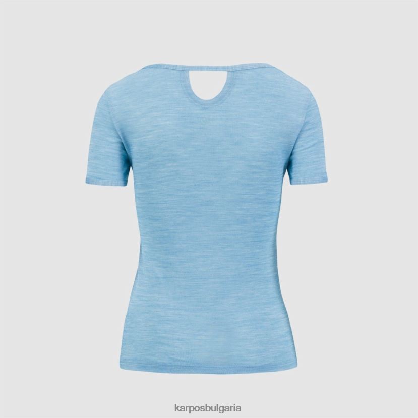 тениска| син атол Жени Karpos verdana merino с тениска FZ08Z1262
