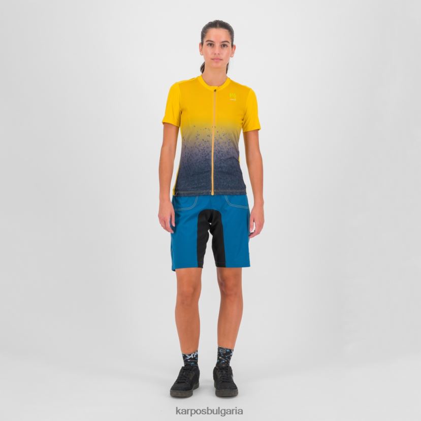тениска| лимонено къри/омбре синьо Жени Karpos verve evo w трико FZ08Z1230