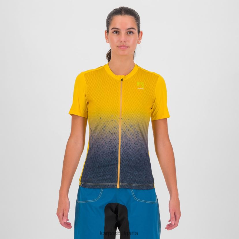 тениска| лимонено къри/омбре синьо Жени Karpos verve evo w трико FZ08Z1230