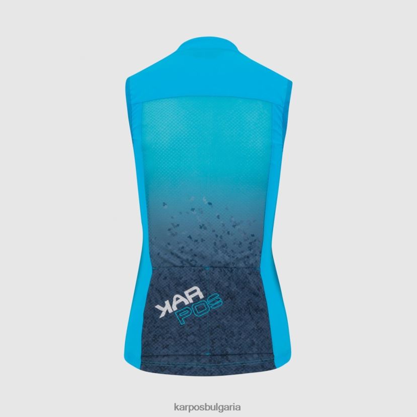 тениска| син атол/капитан на небето Жени Karpos verve evo w без ръкави FZ08Z1240