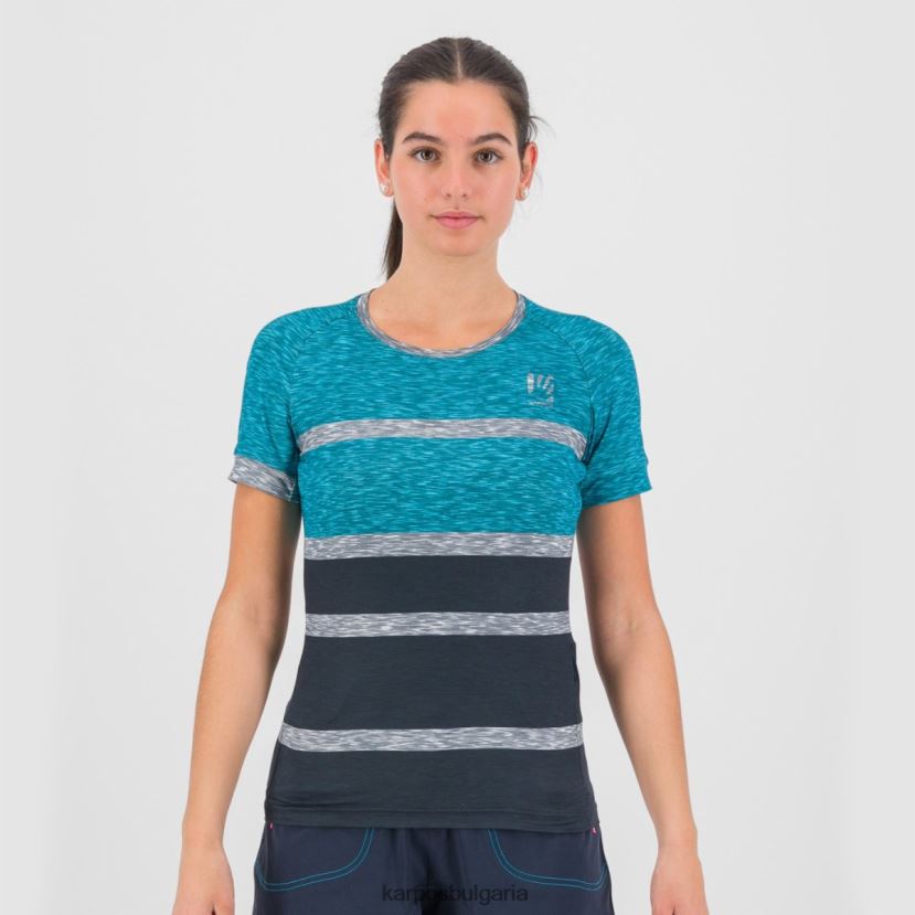 тениска| небесен капитан/син атол Жени Karpos verve w tee FZ08Z1251