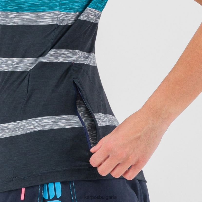 тениска| небесен капитан/син атол Жени Karpos verve w tee FZ08Z1251