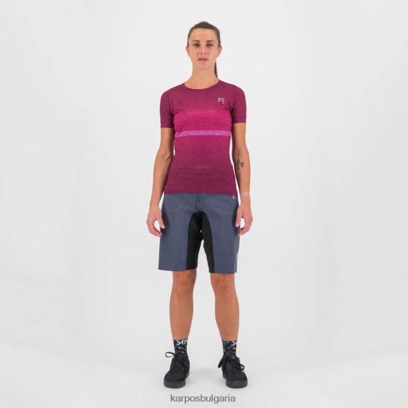 тениска| малиново излъчване/кабаре Жени Karpos verve w tee FZ08Z1253