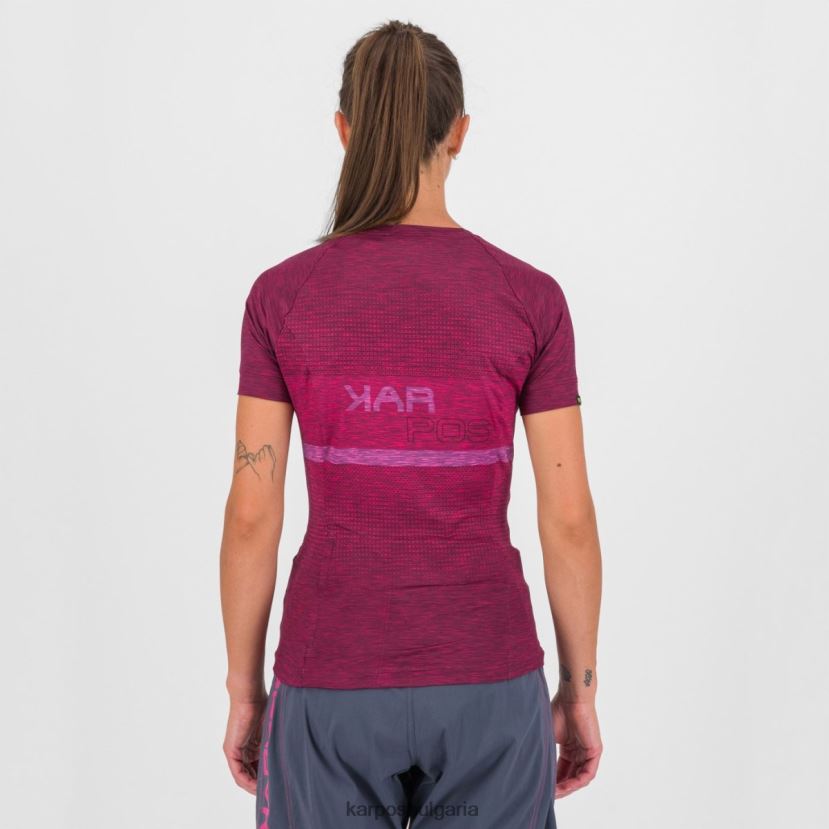тениска| малиново излъчване/кабаре Жени Karpos verve w tee FZ08Z1253