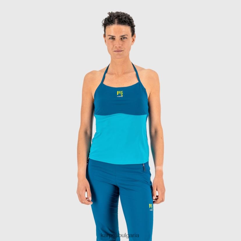 тениска| bluebird/мароканско синьо Жени Karpos спокойно слънце с топ FZ08Z1339