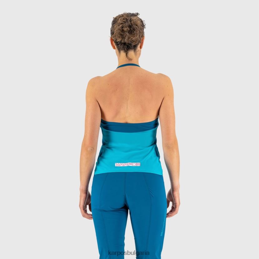 тениска| bluebird/мароканско синьо Жени Karpos спокойно слънце с топ FZ08Z1339