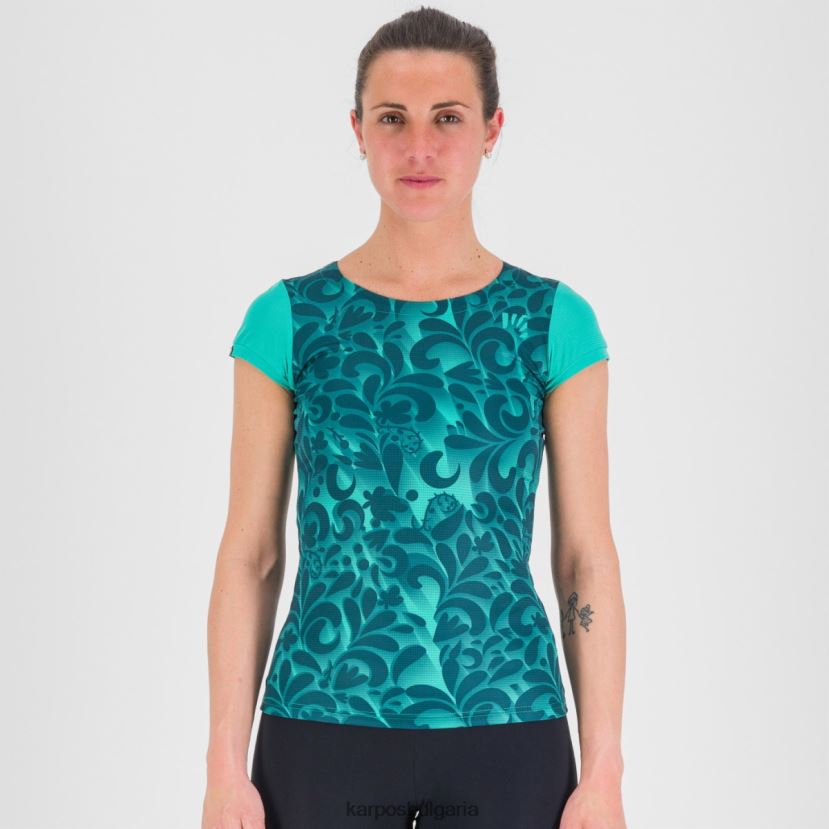 тениска| bluebird/мароканско синьо Жени Karpos loma печат w трико FZ08Z1307