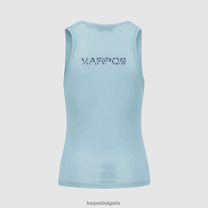 тениска| аквамарин/винтидж индиго/spri Жени Karpos лома с върха FZ08Z1387