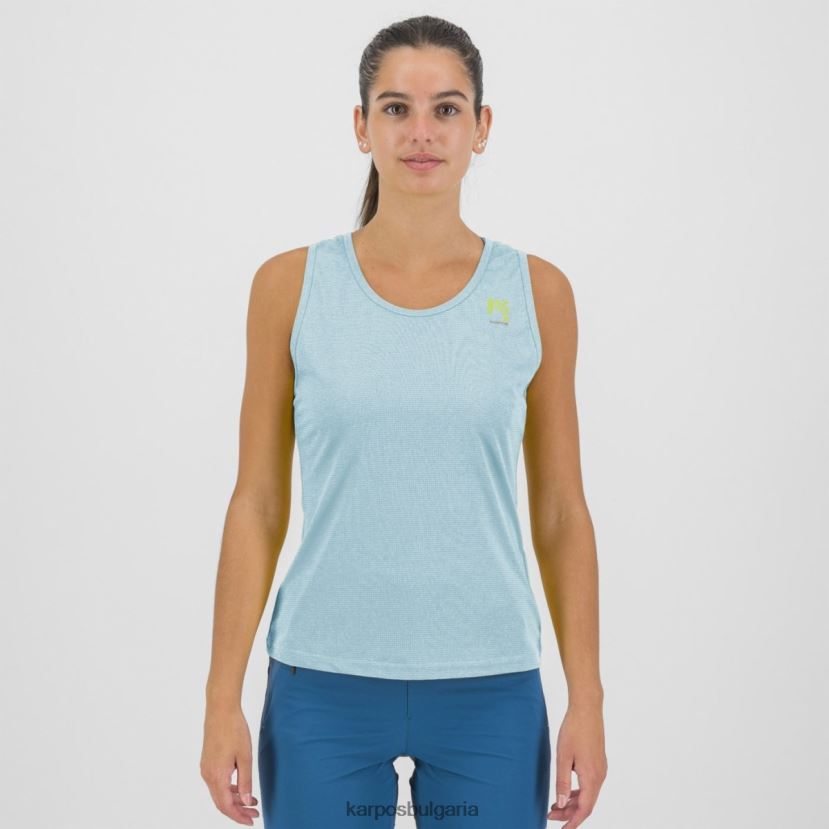 тениска| аквамарин/винтидж индиго/spri Жени Karpos лома с върха FZ08Z1387