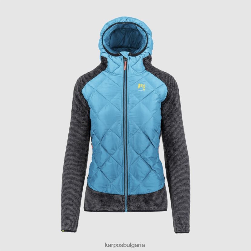 яке| син атол/черен Жени Karpos елегантно мармарово яке FZ08Z1028