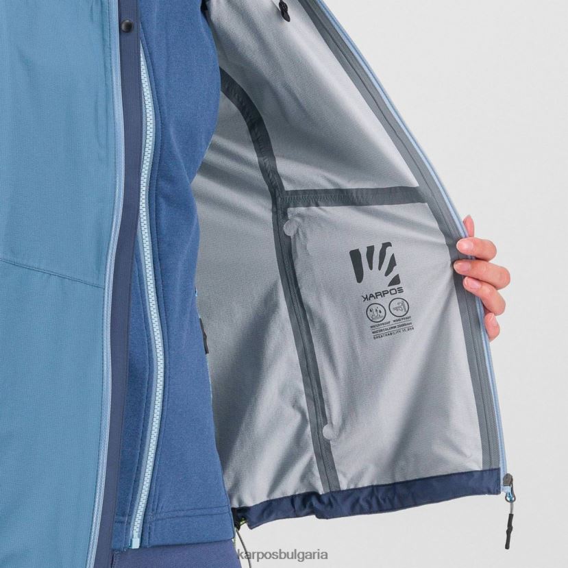 яке| пролетно езеро/винтидж индиго Жени Karpos много дъждовно яке FZ08Z1034