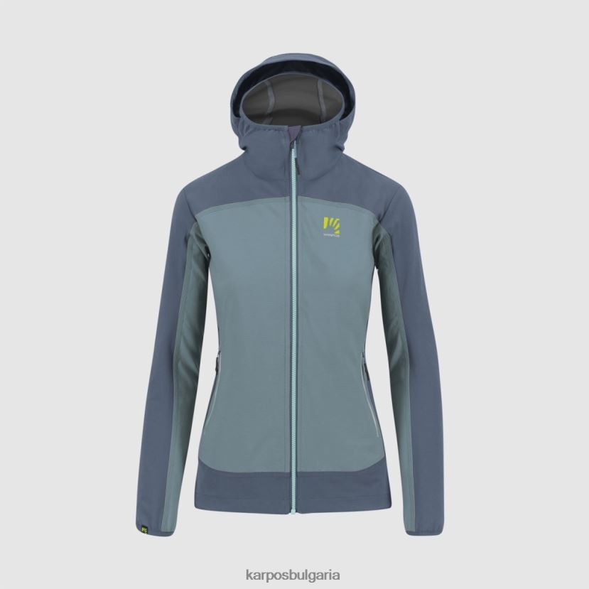 яке| пролетно езеро/винтидж индиго Жени Karpos парете със сако FZ08Z1095