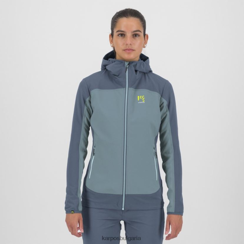 яке| пролетно езеро/винтидж индиго Жени Karpos парете със сако FZ08Z1095