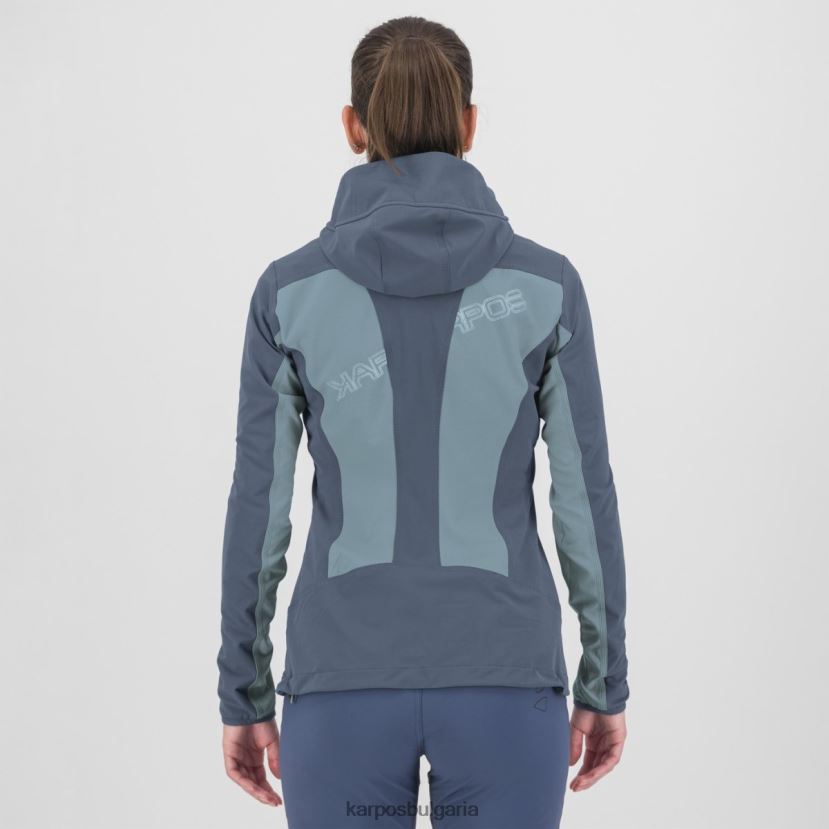 яке| пролетно езеро/винтидж индиго Жени Karpos парете със сако FZ08Z1095