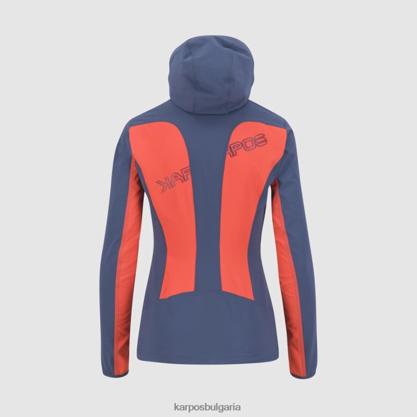 яке| горещ корал/винтидж индиго Жени Karpos парете със сако FZ08Z1097