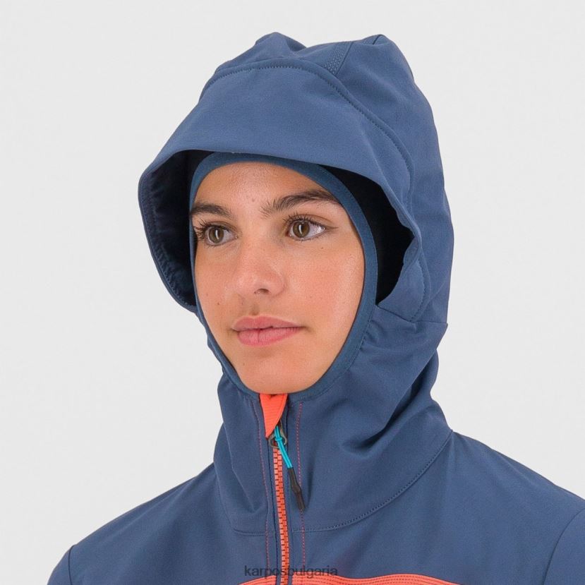 яке| горещ корал/винтидж индиго Жени Karpos парете със сако FZ08Z1097