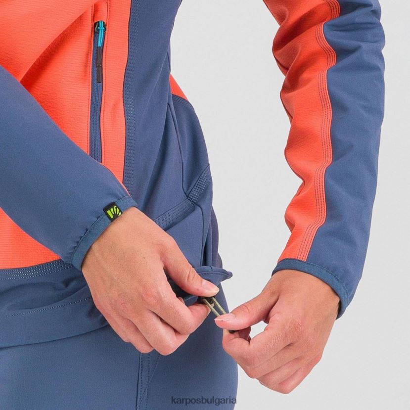 яке| горещ корал/винтидж индиго Жени Karpos парете със сако FZ08Z1097