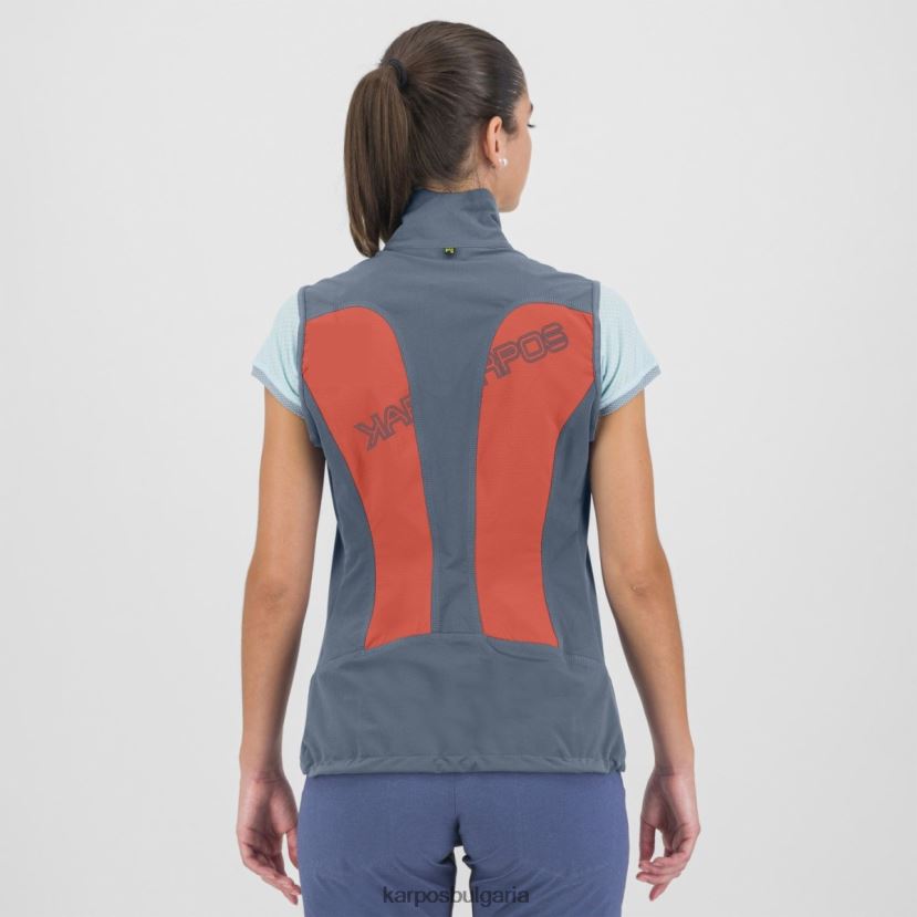 жилетка| горещ корал/винтидж индиго Жени Karpos парете с жилетка FZ08Z1102