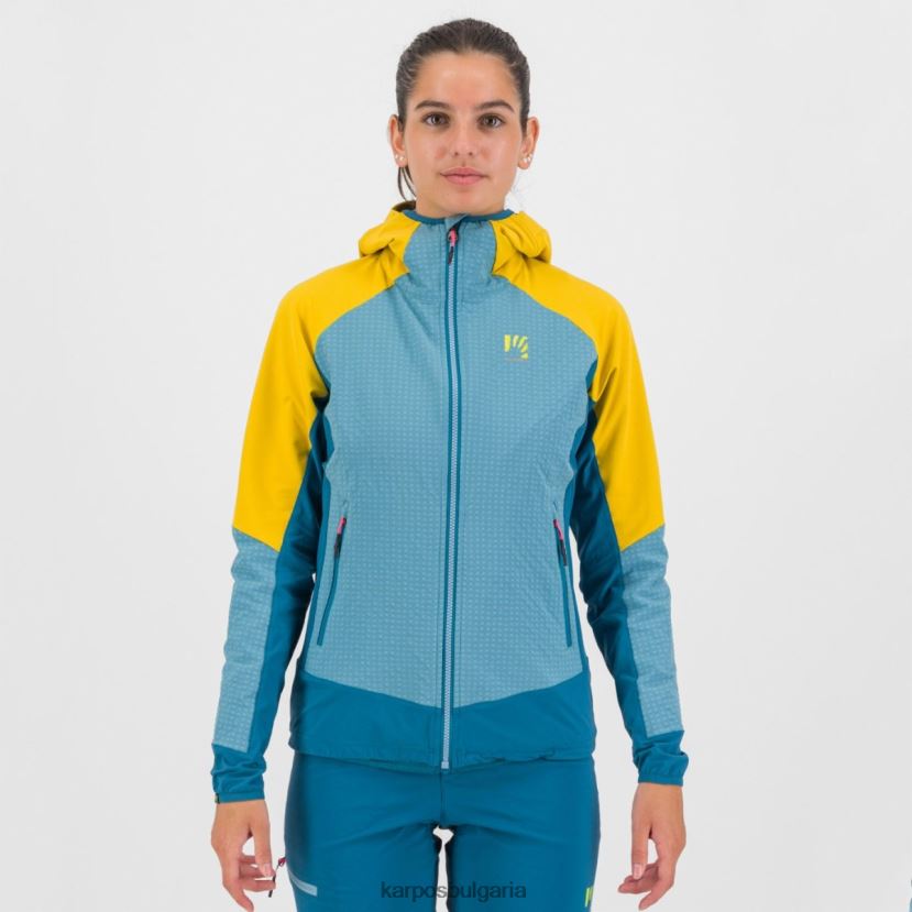 яке| адриатическо синьо/лемон къри/кор Жени Karpos lede w яке FZ08Z1048