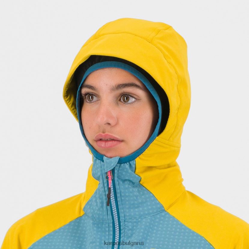 яке| адриатическо синьо/лемон къри/кор Жени Karpos lede w яке FZ08Z1048