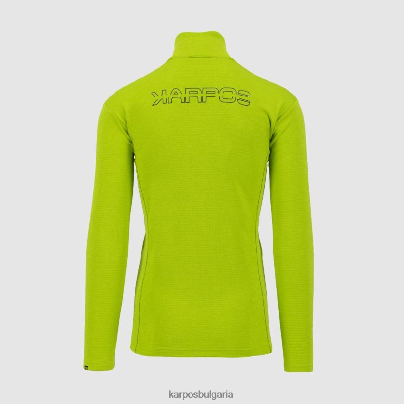 качулка| лайм зелено мъже Karpos пицоко с половин цип FZ08Z283