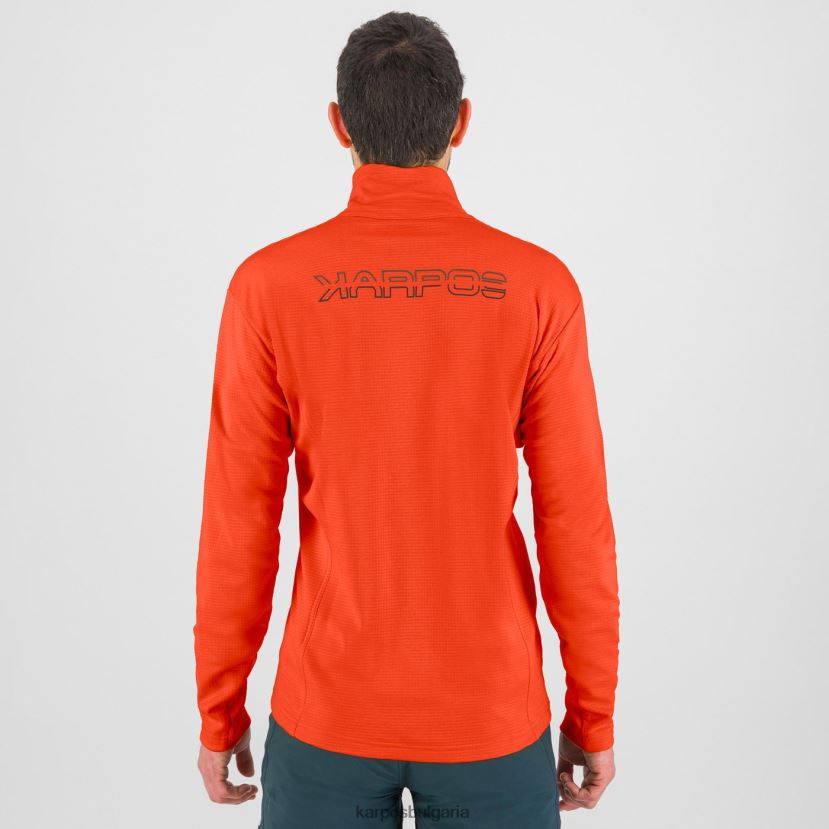 качулка| пикантен портокал мъже Karpos пицоко с половин цип FZ08Z289