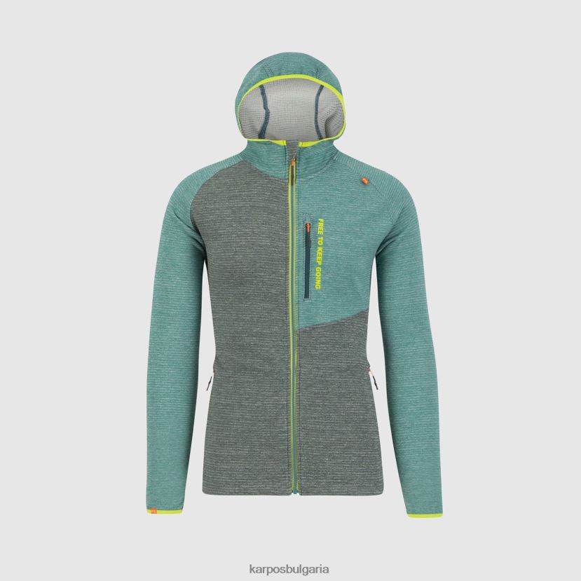 качулка| гора/северен атлантик мъже Karpos суичър camoscio с цял цип FZ08Z177