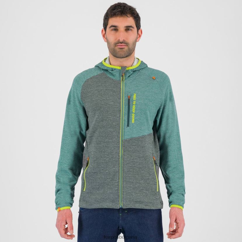 качулка| гора/северен атлантик мъже Karpos суичър camoscio с цял цип FZ08Z177