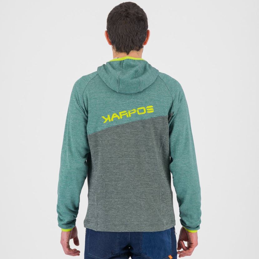 качулка| гора/северен атлантик мъже Karpos суичър camoscio с цял цип FZ08Z177