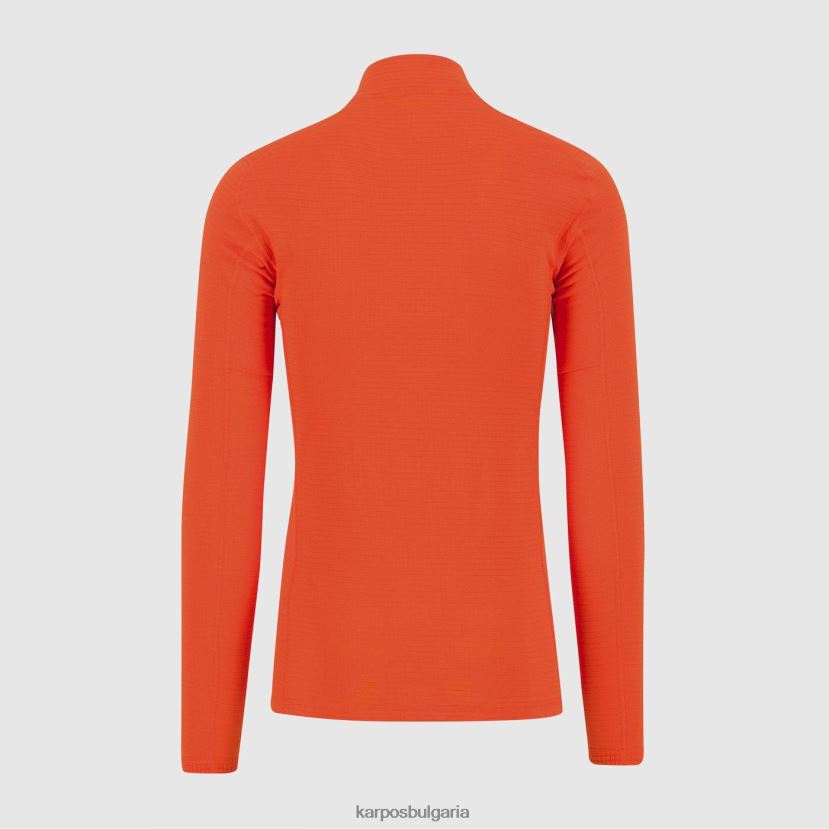 качулка| пикантен портокал мъже Karpos croda лек половин цип FZ08Z280