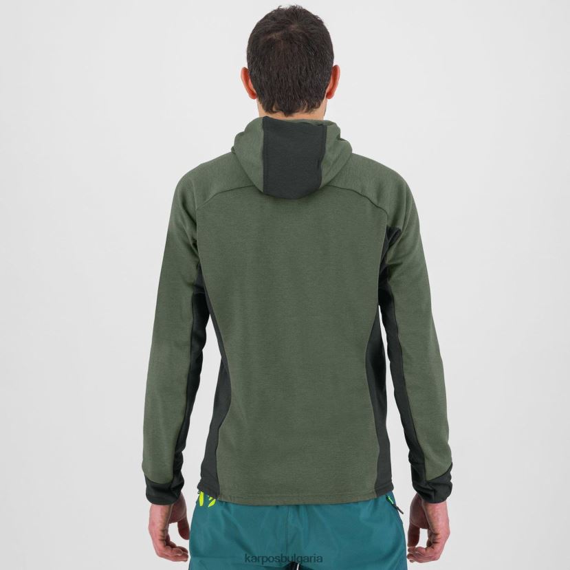 качулка| мащерка/черен пясък мъже Karpos суичър mezzodi полар FZ08Z206