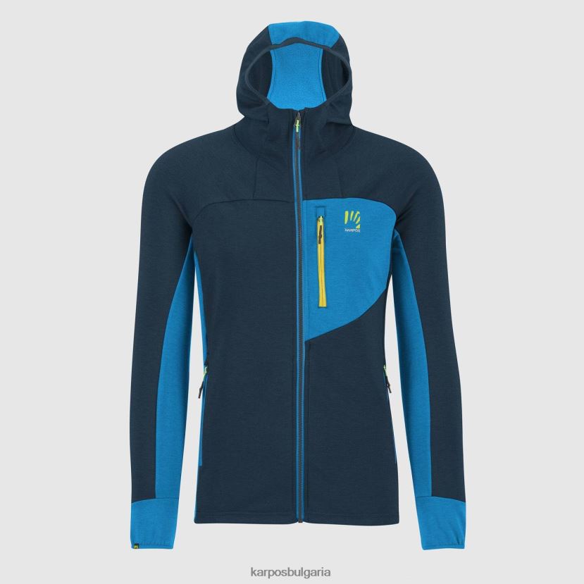 качулка| среднощно/дива синьо мъже Karpos суичър mezzodi полар FZ08Z207