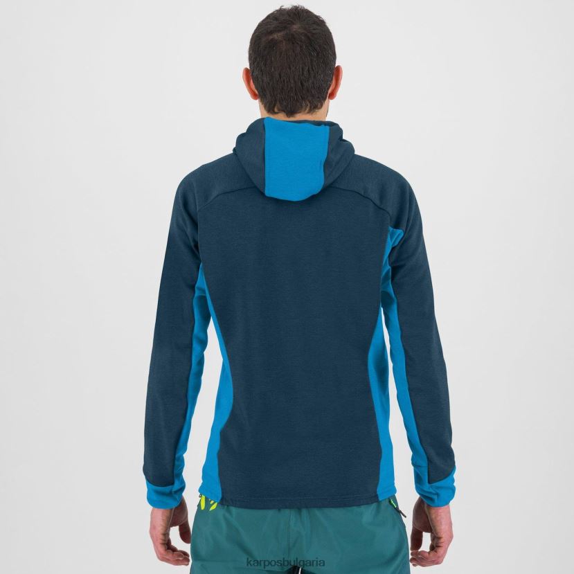 качулка| среднощно/дива синьо мъже Karpos суичър mezzodi полар FZ08Z207
