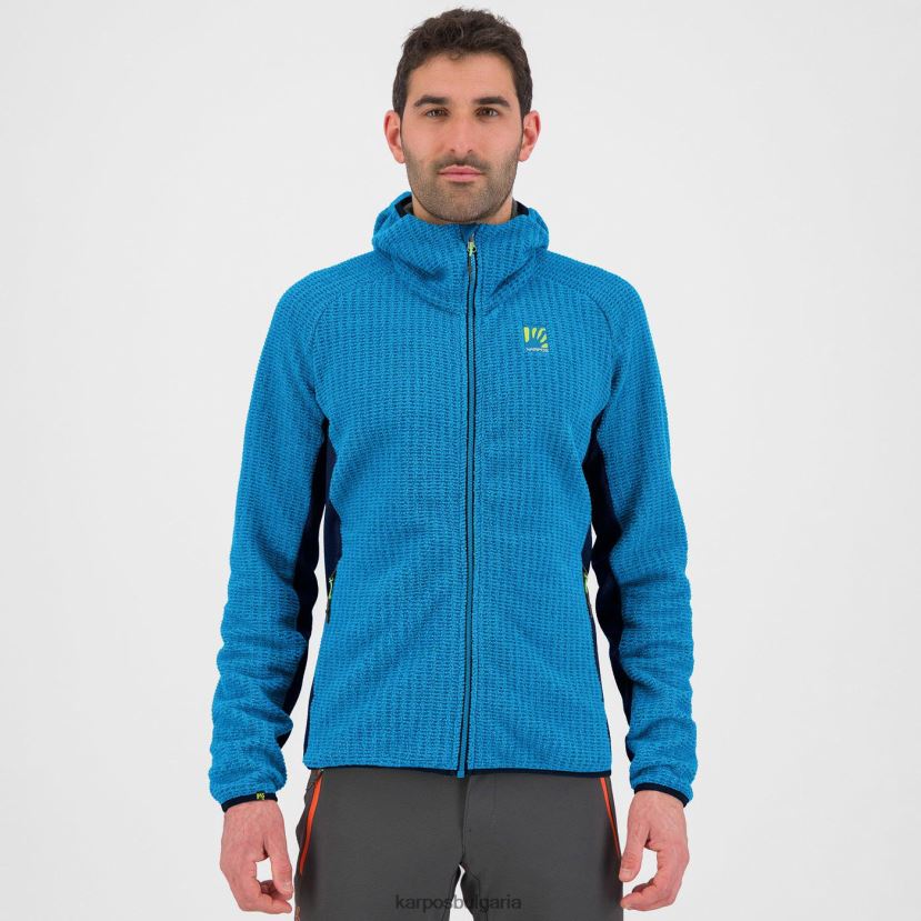 качулка| дива синьо/полунощ мъже Karpos полар с качулка rocchetta FZ08Z230