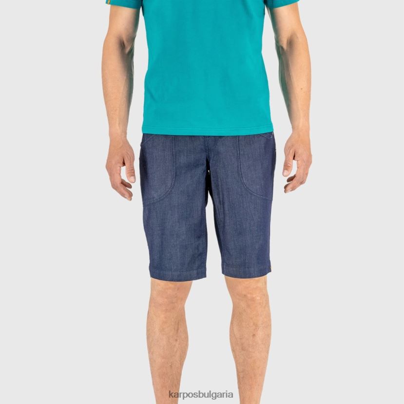 кратко| тъмно синьо мъже Karpos castegner светли дънки бермуди FZ08Z620