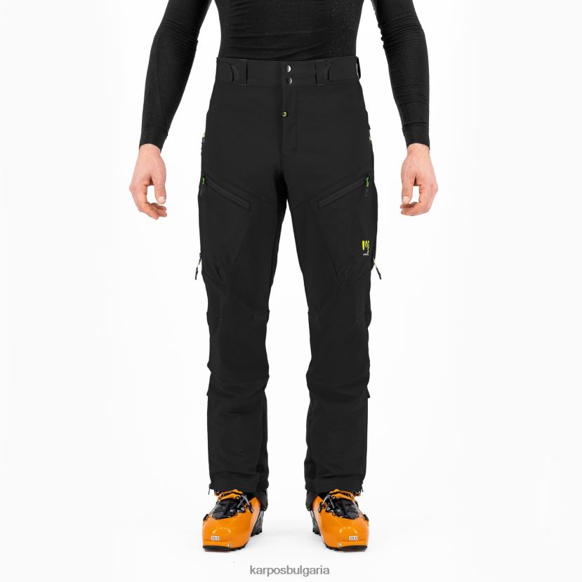 панталон| черно тъмно сиво мъже Karpos мармоладен панталон FZ08Z465