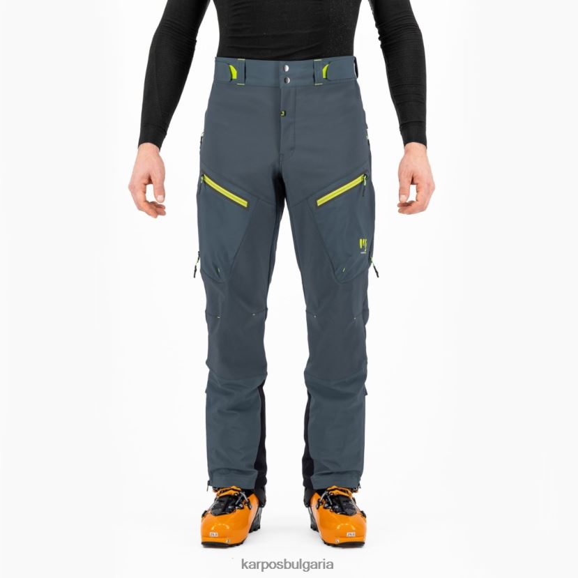 панталон| тъмно шисти/лайм зелено мъже Karpos мармоладен панталон FZ08Z466