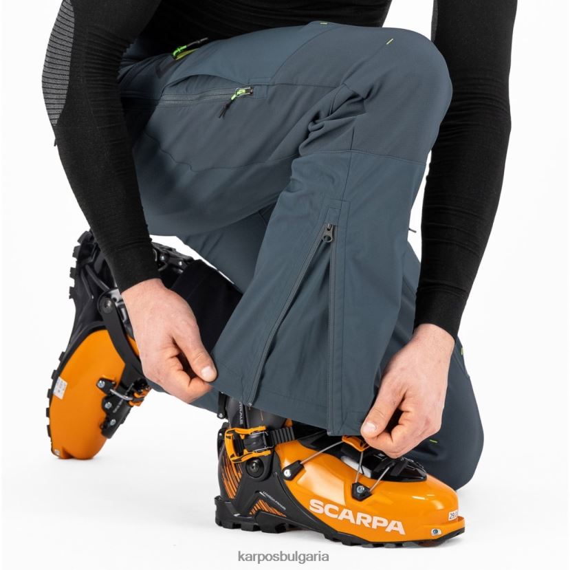 панталон| тъмно шисти/лайм зелено мъже Karpos мармоладен панталон FZ08Z466