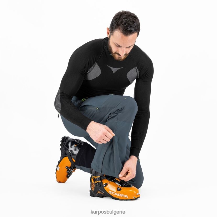 панталон| тъмно шисти/лайм зелено мъже Karpos мармоладен панталон FZ08Z466