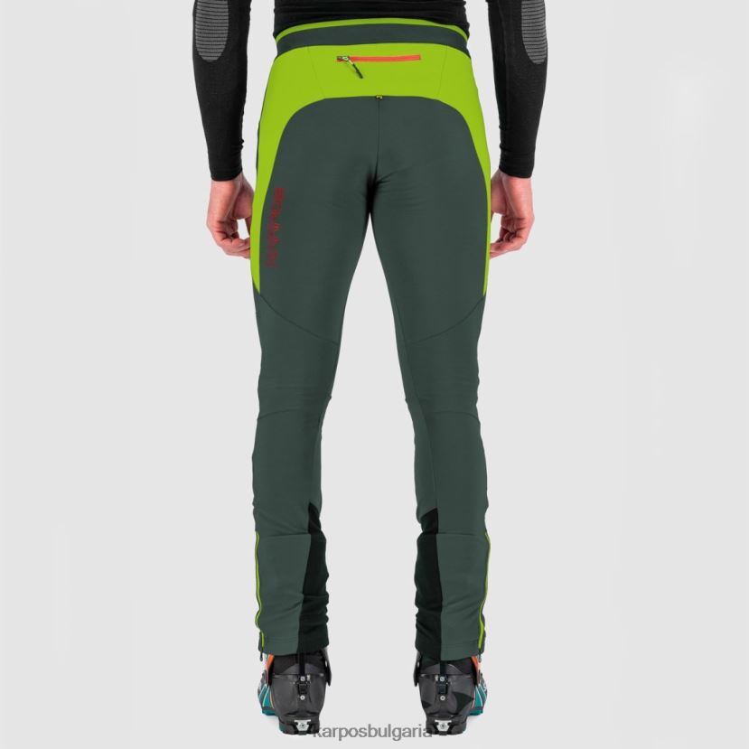 панталон| тъмно шисти/лайм зелено мъже Karpos alagna evo панталон FZ08Z535
