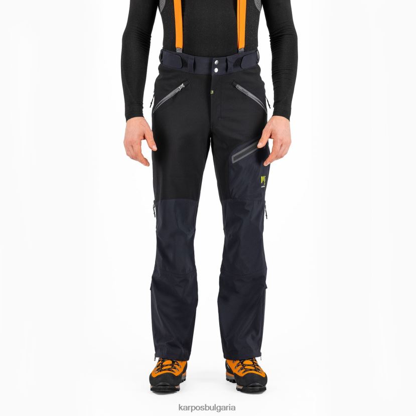 панталон| черно тъмно сиво мъже Karpos schiara evo панталон FZ08Z459