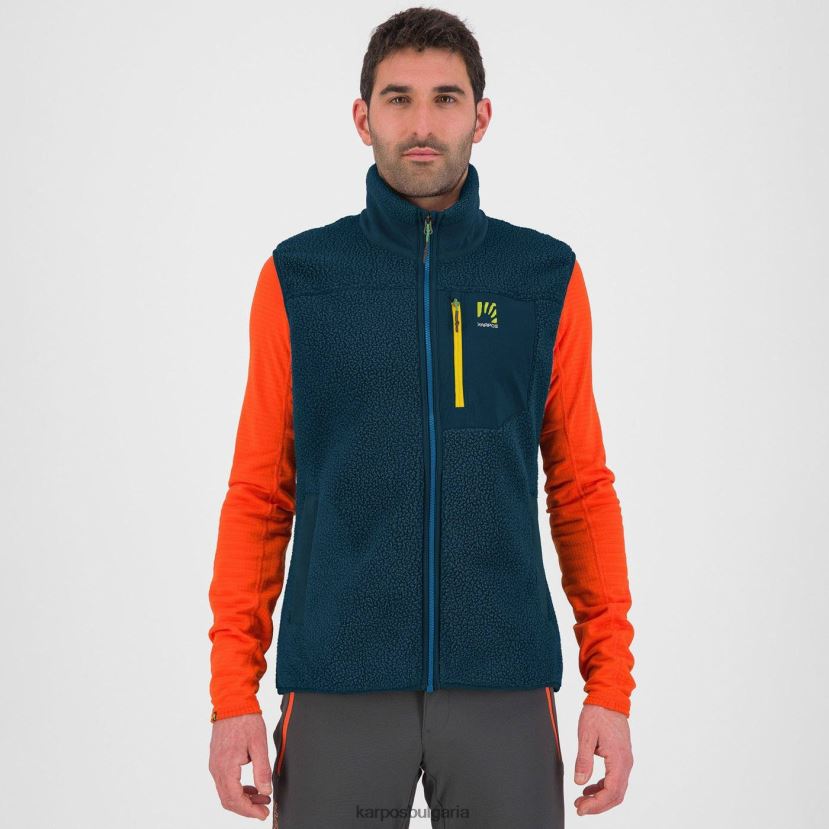 руно| полунощ мъже Karpos Поларена жилетка от 80-те FZ08Z153